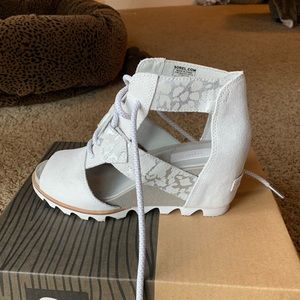 Sorel Joanie Lace wedges